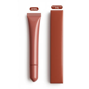 Gloss à lèvres teinté et huile hydratante en tube souple végétalien OEM avec parfum <span class=keywords><strong>de</strong></span> fraise pour tous les types <span class=keywords><strong>de</strong></span> peau, sans logo - Product Image 5