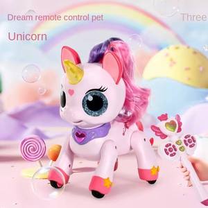 Perro Robot de Juguete con Control Remoto Eléctrico, Controlado <span class=keywords><strong>por</strong></span> Aplicación, para Interiores y Exteriores, Unicornio de Ensueño, Varita Mágica, Inducción <span class=keywords><strong>por</strong></span> Gravedad, de Plástico - Product Image 4