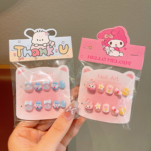 Nouveaux <span class=keywords><strong>faux</strong></span> <span class=keywords><strong>ongles</strong></span> autocollants pour petites filles, mignons, imperméables, pour enfants, autocollants pour <span class=keywords><strong>ongles</strong></span> auto-adhésifs - Product Image 4