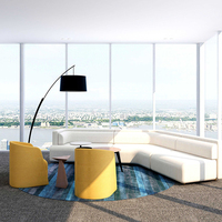 Ensemble de canapés de réception sectionnels pour hôtel restaurant de luxe Mobilier commercial canapé moderne en tissu canapé de bureau