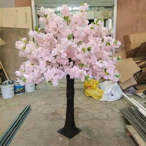 M570 백색 가짜 일본 벚꽃 나무 결혼식 훈장 테이블 중앙 장식품 인공적인 벚꽃 나무