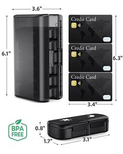 Pastillero Semanal con Compartimentos para la Mañana y la Noche, Organizador de Pastillas con 7 Compartimentos Diarios, Estuche de Almacenamiento Negro - Product Image 6