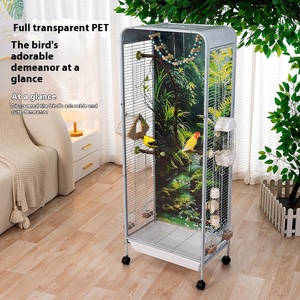 Gabbia Ecologica Trasparente di Grandi Dimensioni Xuanfeng Stile Mobile Paesaggistico per Uccelli e Pappagalli con Solido Design in Metallo per Ville - Product Image 2