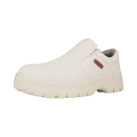 Zapatos antideslizantes de cuero para enfermera, calzado médico antiestático, de seguridad, color blanco