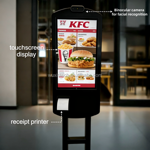 Kiosque de paiement automatique WUXIN 27'' double face pour paris sportifs et billetterie, avec lecteur de codes-barres, idéal pour les studios de yoga - Product Image 2