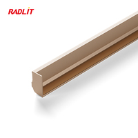Éclairage encastré pour armoire en profilé aluminium en forme de L, sans poignée, moderne, OEM/ODM, LED, CRI 90 élevé, DC 12V, garantie 3 ans