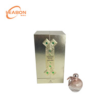 Boîte en carton rigide à double porte magnétique, boîte en carton avec gaufrage UV en feuille d'or, emballage pour flacon de parfum en verre de 30 ml et 50 ml, cadeau