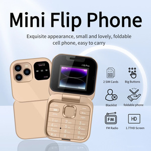 Mini phone1.8inch double emplacement pour carte Sim GSM 2G I16 Pro Mini taille bouton pliant téléphone 2025 nouveau produit vente chaude - Product Image 4