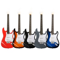 Guitare Basse Électrique Personnalisée en Gros avec Micros SSS et Pont Métallique 6 Cordes