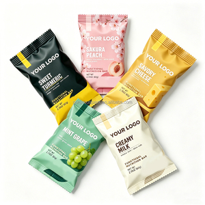 Sacs en plastique sur mesure, sachets alimentaires à scellage arrière, emballages pour poudre de protéines de lactosérum, sacs en aluminium 35g 50g - Product Image 1