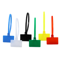 Attaches-câbles à étiquettes, serre-câbles autobloquants en nylon 66 multicolores, attaches-câbles en plastique durable pour l'identification des fils et câbles