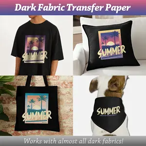 YESION A4 papel de transferência térmica escuro do t-shirt Inkjet