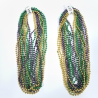 Colliers de perles de carnaval en gros d'usine, colliers de fête pour la Saint-Patrick, colliers de fête multicolores et multi-tailles
