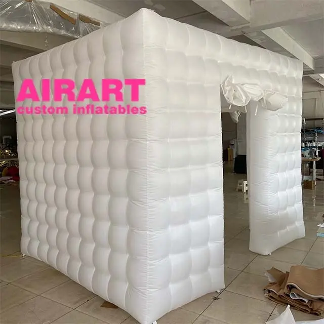 Fast Delivery Portable Customized Air 360 Photo Booth Enclosure Inflatable Cube Backdrop