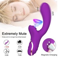 Kovida 10-Gang-Vibrator Tragbarer Klitoris-Saugvibrator für Frauen Starker Nippelsauger Dildo-Saugvibratoren