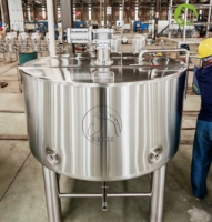 Cuve de mélange en acier inoxydable de qualité alimentaire sur mesure, équipement de transformation alimentaire pour produits laitiers, boissons, sauces et sirops