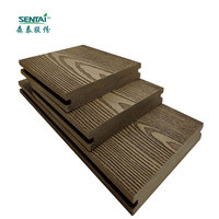 Cubierta de compuesto WPC para exteriores, antideslizante, de alta calidad, 140x20mm, 10 años de garantía, tablero sólido WPC duradero con grano de madera 01CAA