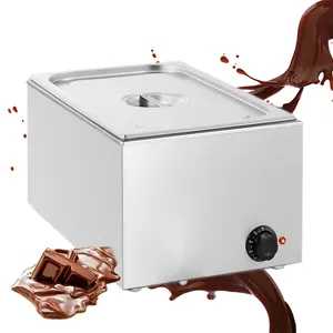 Elektrikli çilek Pop çikolata eritici isıtıcı Pot şeker yapımı için 15kg masa üstü yağ çikolata eritme makinesi