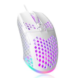 Ratón para Juegos con Cable SOLAKAKA SM900 con Iluminación RGB Honeycomb Hollow, de Buena Calidad, para Computadora y Oficina - Product Image 1