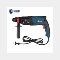 Marteau perforateur électrique LONSLEY, marteau rotatif de qualité industrielle, durable, pour la maçonnerie, le béton, le perçage des murs en briques, alimenté par une source d'alimentation