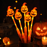 Bâtons LED lumineux d'Halloween en gros, vente chaude, citrouille scintillante pour décoration de fête