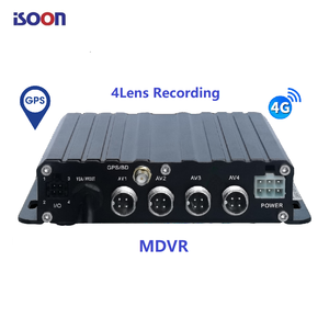 Système de caméra embarquée pour camion 4 canaux Mdvr 4ch 4g, caméra de tableau de bord 4g Lte Gps B20 4 canaux, caméra de voiture Mdvr avec suivi GPS en direct - Product Image 1