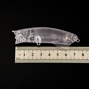 Top Right Z-7431 75Mm 10G Popper Lure Không Sơn Lure Câu Cá Giải Quyết Câu Cá Lure Cứng Trong Suốt Mồi Cho Bass Nhựa Mồi - Product Image 3