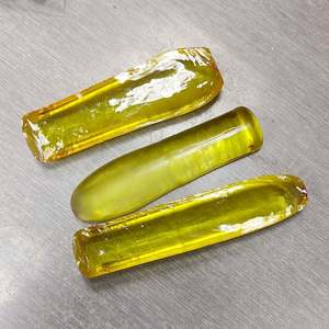 Synthétique 20 # corindon jaune rugueux non coupé pierres précieuses de corindon non raffiné matériaux de rubis brut - Product Image 1