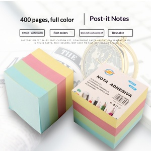 Colorful Gradient 400 Pages Sticky Notes Korean Style Student Office Stationery Creative Memo <b>Pad</b> Cost Effective - Product Image 1