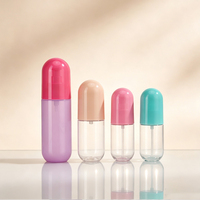 Flacon pulvérisateur cosmétique en plastique PET, multicolores, rechargeable, pour soins de la peau, maquillage, emballage de produits de soins personnels