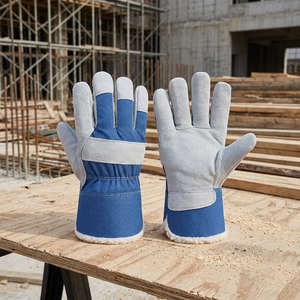 Gants de travail stériles en polyester antidérapants, noirs et blancs, haute visibilité, usage général, 11 oz, 10 pouces, pour riggers canadiens, vente en gros - Product Image 6