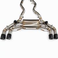 Système d'échappement Catback Valvetronic pour BMW M240i G42 B58 3.0T, acier inoxydable T304, embouts en fibre de carbone quadruples, performance Cat-Back