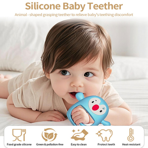 MHC divertido cepillo de dientes de plátano amarillo de silicona suave bebé niño entrenamiento mordedor con chupete estilo juguete suave - Product Image 2