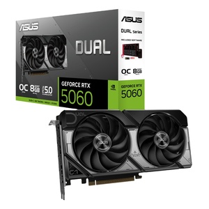 Nouvelle Carte Graphique de Jeu DUAL GeForce RTX 5060 O8G, Carte Vidéo DUAL RTX 5060 2 Ventilateurs, Carte Vidéo DUAL RTX 5060 2 Ventilateurs, DUAL RTX 5 - Product Image 1