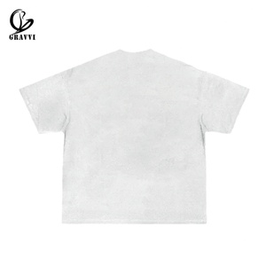 T-shirt imprimé Angel en coton 100% 300 g/m², style streetwear, design vintage surdimensionné, pour hommes - Product Image 2