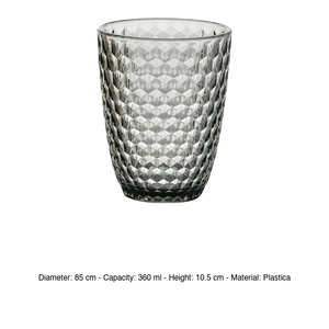 San 36 cl Verre d'extérieur gris en plastique H 10,5 cm Ø 8,5 cm M1934 - Product Image 3