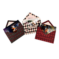 Cartes de Noël en papier avec impression couleur, 24 modèles, pack de cartes de vœux Joyeux Noël avec enveloppes et autocollants