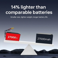 Baterai Lithium Drone Pabrik Asli 320Wh/kg 27000mah 15C Baterai Drone Solid State Kustom Baterai Li-ion