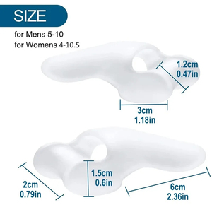 Corrector de <span class=keywords><strong>Juanetes</strong></span> Hallux Valgus, Separador de Dedos Grandes, Corrector de Gel de Silicona, Férula Ortopédica, Herramienta <span class=keywords><strong>para</strong></span> el Cuidado de los Pies y Alivio del Dolor - Product Image 2
