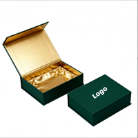 Boîte cadeau pliable à fermeture magnétique avec logo de marque personnalisé, estampage à chaud doré, pour produits haut de gamme, vêtements, cosmétiques, perruques