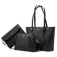 LOVEVOOK Vente Flash Sac Fourre-Tout Femme en Cuir PU Personnalisé Haute Qualité – Lot de 3 Pièces : Sacs à Main et Besaces pour Femme