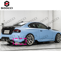 Kit de séparateurs latéraux de pare-chocs arrière en fibre de carbone sèche TAKD, finition brillante, pour BMW G42 M240i 2023-2025