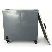 Machine de nettoyage ultrasonique industrielle haute puissance 40L 600W avec réservoir à roulettes et drainage pour atelier, pièces automobiles, dégraissage de moules PCB