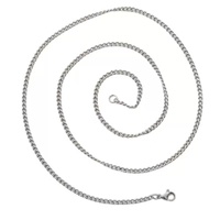 Chaîne cubaine tendance 2026 en acier inoxydable 2mm 3mm pour hommes et femmes, étanche, plaquée or, bijoux minimalistes basiques style hip-hop