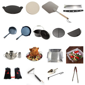 Barbecue Kamado en céramique TOPQ de la série Premium, 25 pouces, pour fumer au charbon de bois, idéal pour la cuisine, le jardin, le camping et la préparation des aliments - Product Image 5