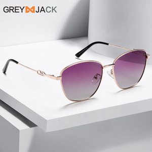 Gafas de sol unisex Greyjack de metal con lentes TAC y protección UV400, tipo 3, para salidas de moda, conducción y ciclismo - Product Image 1