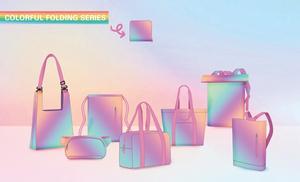 Sacs de courses personnalisés en polyester recyclé écologique avec poignée en corde et cordon de serrage, certifiés BSCI/GRS – Grande Vente - Product Image 3