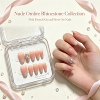 Faux ongles roses français de haute qualité en gros avec colle, forme carrée tendance pour le quotidien et les occasions spéciales