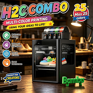 Lab H2C 3D Printer 1000mm/s Multicolor Laser Engraving Cutting Version No Lock Wholesale Touch Screen Flagship Desktop FDM 3D Pr - Product Image 1