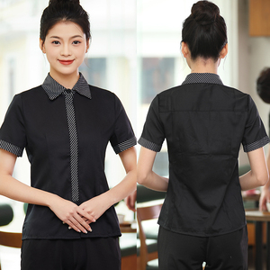 Nuevas Camisas con Logotipo Personalizado al por Mayor para Camareros, Uniformes para Trabajadores de Hoteles y Restaurantes, Camisas Ajustadas para Camareros - Product Image 2